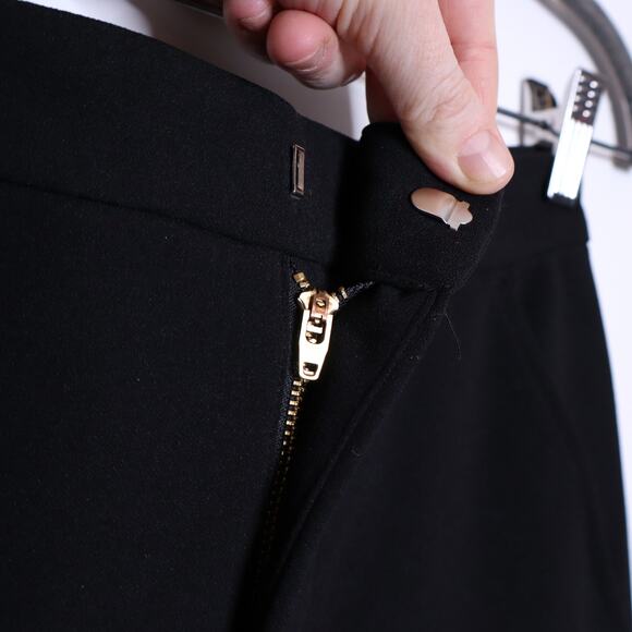 MCGUIRE Lou Lou Cropped Slim Trouser Pants Black Workwear Casual Women's 24 - Picture 5 of 10